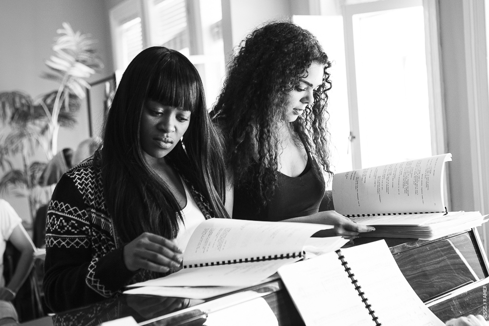 Edith Plaaitjies and Bianca Flanders in rehearsal .jpg